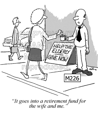retirement planning cartoons M226